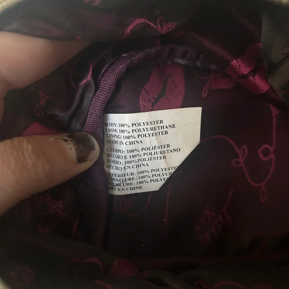 Betsey Johnson Black floral Cosmetic bag